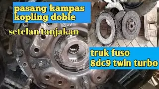 Cara pasang kampas kopling doble fuso 8dc9
