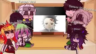 🌙los pilares reaccionan al rap de kokushibo vs muichiro, sanemi, gyomei y genya⭐️.