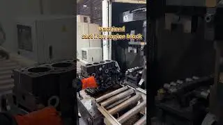 Machined cast iron engine block#shorts