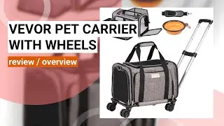 Review: VEVOR Airline Approved Pet Carrier with Wheels - Perfect for Travel!