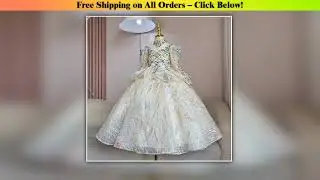 Children's Catwalk Dress for Girl New Heavy Industry Fluffy Yarn Princess DressPerformance
