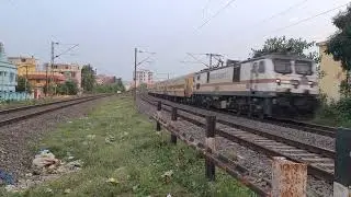 12892-Old bangriposi intercity sf express // WAP7 pulling ICF coaches// Jaypurna vlogs// king WAP7 👑