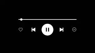Black Screen Music Player Overlay (4K) &bull; Music Player Overlay Template &bull; Avee Player Template HD