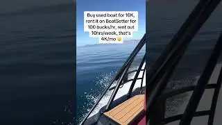 BOAT RENTAL #shorts #makemoney #business #boat #rent #businessideas #money #ocean #water #beach #tip