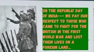 MEMORIAL OF INDIAN SOLDIERS IN FRANCE WHO DIED IN A FOREIGN LAND... LIPIKA'S TALE EPISODE 39