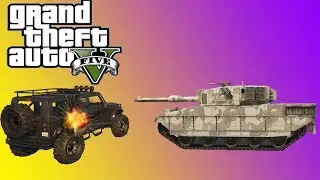 RHINO TANKS VS CARS! (Grand Theft Auto V)