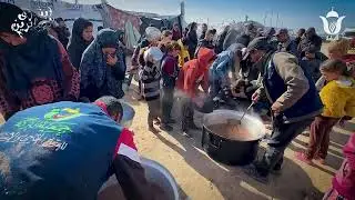 🔴البركة في اليوم 347 توزع 2000 وجبة ساخنة تبرع كريم من محسني ولاية بومرداس  بمواصي خان يونس