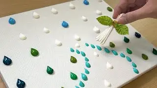 Роспись листьев и леса / Техники рисования акрилом