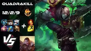 TOP Singed vs Jayce [QUADRAKILL] - NA Grandmaster Patch 14.24