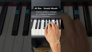All Star - Smash Mouth easy piano tutorial!
