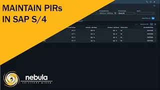 Maintain PIRs in SAP S/4 (Planned Independent Requirements)
