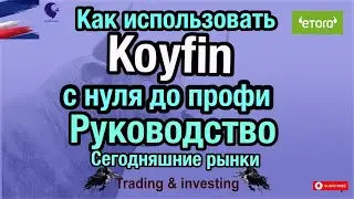 Как использовать Koyfin с нуля до профи. Руководство. Сегодняшние рынки