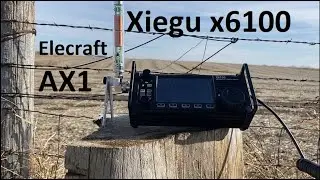 Xiegu x6100, AX1 Portable, WSPR test - 5w SSB Iowa