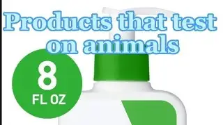 Products that test on animals vs Products that are cruelty free❤️