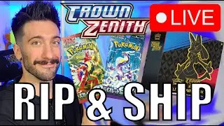 POKEMON CROWN ZENITH, VSTAR UNIVERSE AND SCALET & VIOLET LIVE  RIP & SHIP! #pokemon #card #opening