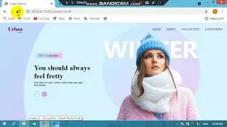 Fashion website design with only HTML and CSS
