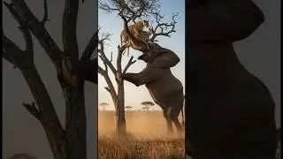 The Leopard Never Saw THIS Coming&hellip; 🐘😱 | Wildlife Short #shorts