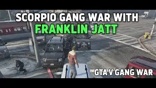 GTA V SCORPIO GANG WAR | TRAVER vs 10 Scorpio Cars | INTENSE ACTION 🔫🚙