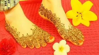 Beautiful Foot Mehndi Design | Simple & Stylish Henna Art for Feet #shorts @Hennaartwithnargish786 