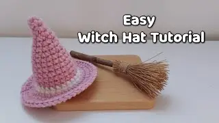 Crochet Witch Hat Tutorial | Easy Halloween Hat