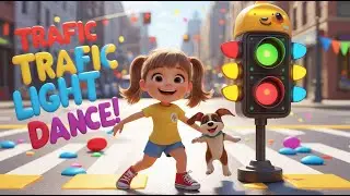 Traffic Light Dance 🚦 | Stop, Wait, Go! | Safe Street Dance & English Song