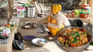 Gaon Ka Wooden Stove Chicken Karahi | Village Style Cooking Vlog | Kazim Bhai Vlogs