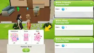 The Sims Mobile - give a sticker