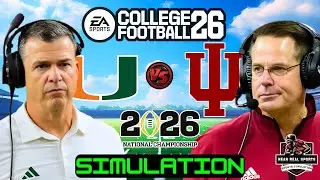 MIAMI vs INDIANA | NATIONAL CHAMPIONSHIP | COLLEGE FOOTBALL 26 PREDICTIONS