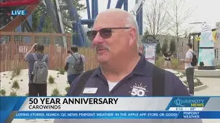 Looking at Carowinds's history of rides