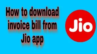How to download invoice bill from my jio app#jio#invoicebill