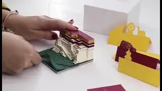 omoshiroi block ，3D notepad cubes，160sheets Harry design Castle ，memo pad party favors Christmas