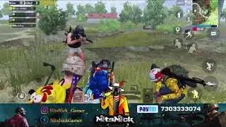 FIRST TIME MEET UP - NITSNICK GAMER - PUBG MOBILE - RANK PUSH AND RUSH GAMEPLAY - ROAD TO 500 Sub