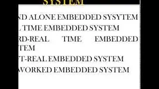 CATEGORIES OF EMBEDDED SYSTEM- II