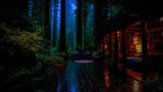 Rain Sounds for Sleep & Relaxation 🌲🌧️ | Peaceful Cozy Cabin Night