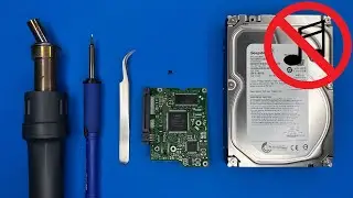 Repair Hard Drive Circuit Board From Short Circuit or Electrical Spike - Replace TVS Diodes No Music