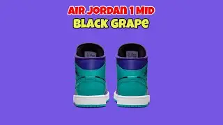 Air Jordan 1 Mid Black Grape