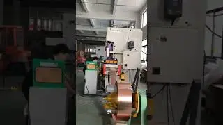 Copper stamping production line.