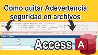 Cómo quitar mensaje advertencia en archivos Access