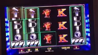 Studio 777 10 Spin Bonus Round at $50/pull on the Studio 777 Slot Machine