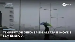 São Paulo entra em estado de atenção para alagamentos após forte chuva | #NewsSábado