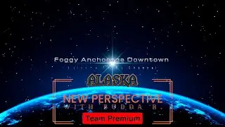 Driving Around Foggy Anchorage Downtown #alaska 