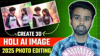 Create 3D Holi Ai Image | Holi 2025 Photo Editing | Holi Photo Editing Kaise Kare | Kartik Youtube