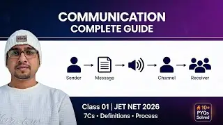 Communication Class 01 🔥 Definitions, Process & 7Cs | JET NET Paper-1 2025 | Complete Unit-IV
