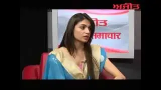 Spl. Interview with Punjabi Actress Simran Kaur Mundi on Ajit Web Tv.
