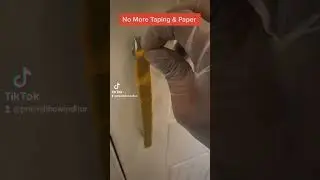 Liquid Masking Tape on Door Handle #construction #painter