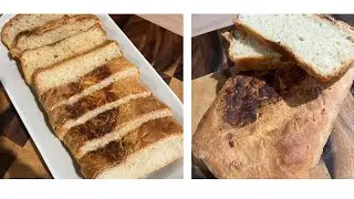 Homemade BREAD. Crunchy outside Soft inside. Secret ingredient for it