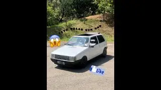 fiat uno com teto solar rag top caseiro #unoquadrado #tetosolar