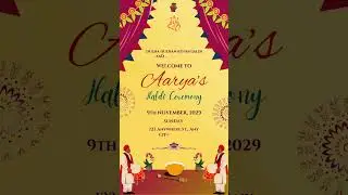 Haldi Ceremony Invitation card