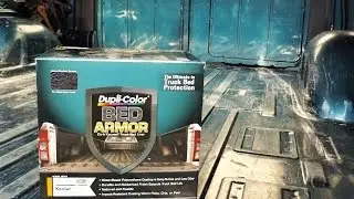 Dupli-Color Bed Armor Before and After Installation 1995 Chevy Astro Cargo Van