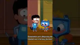 Boy Falls Off Chair After AI Parrot Gives Homework Advice! 😂 | #Shorts